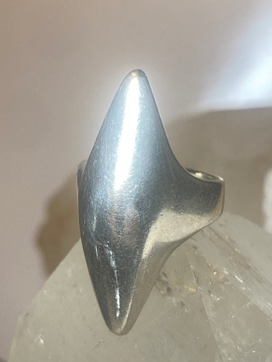 Knuckle ring size 6.50 boho long band sterling silver women