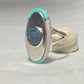 Abalone Ring turquoise sterling silver southwest women Abraham Begay