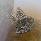 Godiva spoon ring horse naked lady band sterling silver women