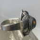 Poison ring size 7.25 Tiger Eye Mexico sterling silver women
