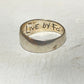 Faith ring religious word band sterling silver women girls
