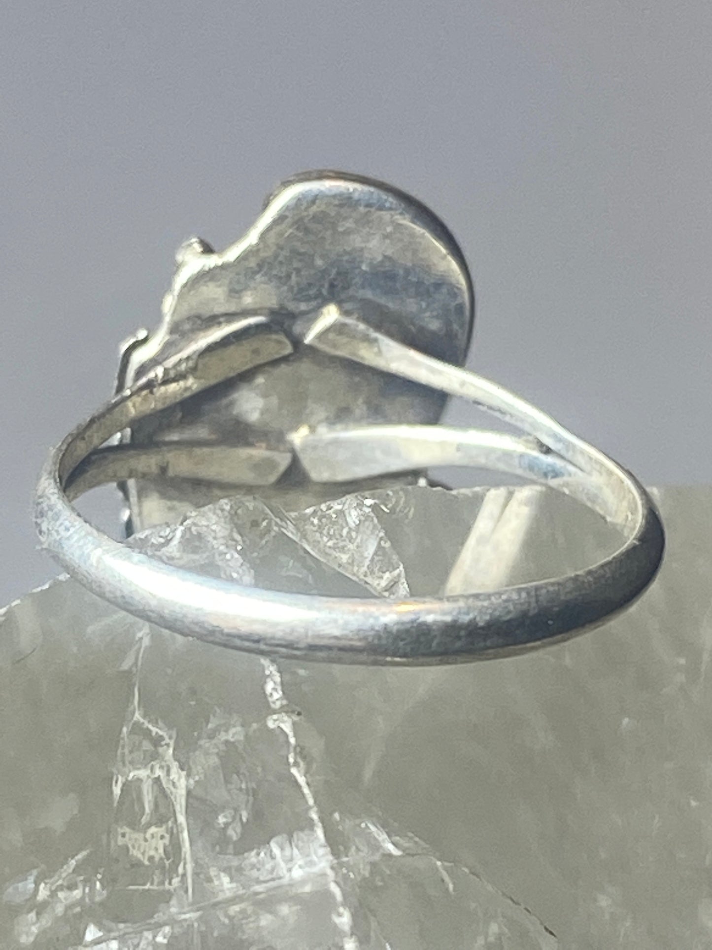 Mother of pearl Ring southwest pinky sterling silver women girl x