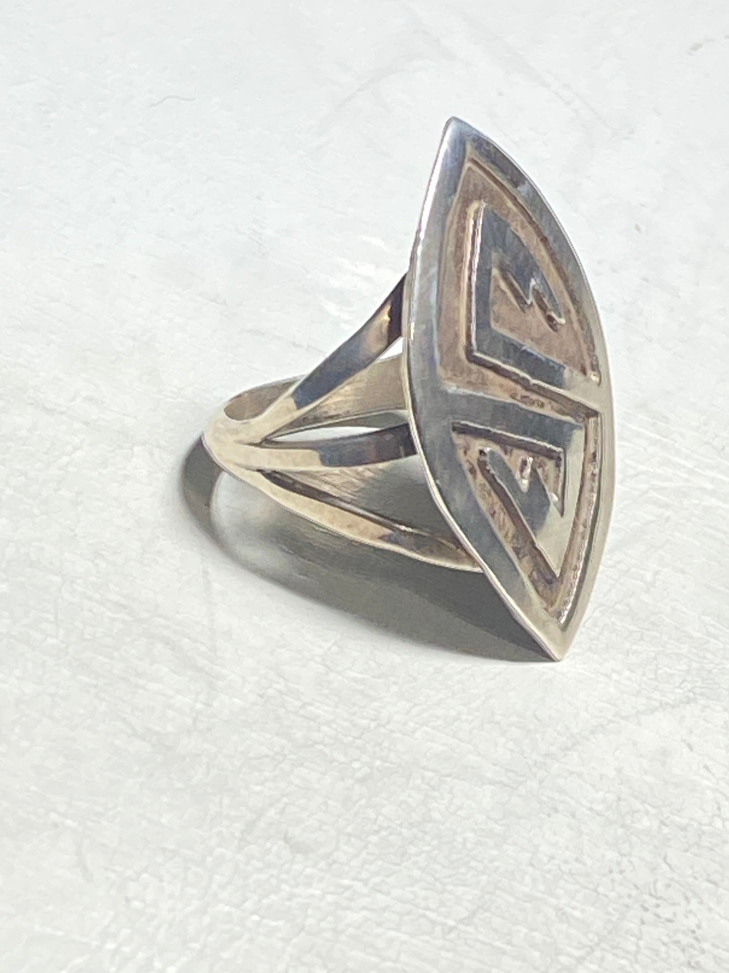Hopi ring long symbols sterling silver women girls