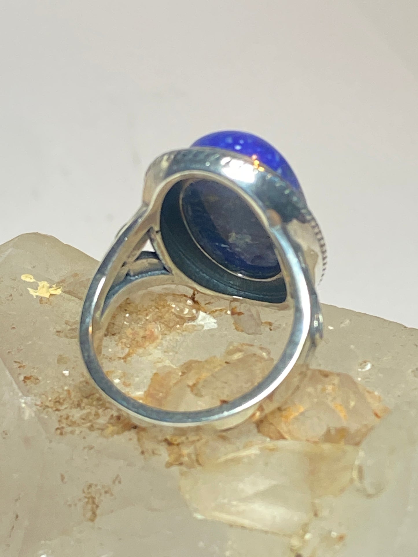 Blue Lapis Lazuli ring size 5.50 southwest  pinky sterling silver women girls