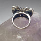 Butterfly ring size 6.75 mother of pearl sterling silver women girls