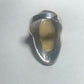 Mother of Pearl ring long Art Deco sterling silver women girls