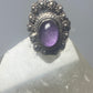 Poison ring Amethyst Mexico  sterling silver women