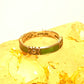 Judith Jack ring size 6.75  green band marcasites art deco stacker sterling silver women girls