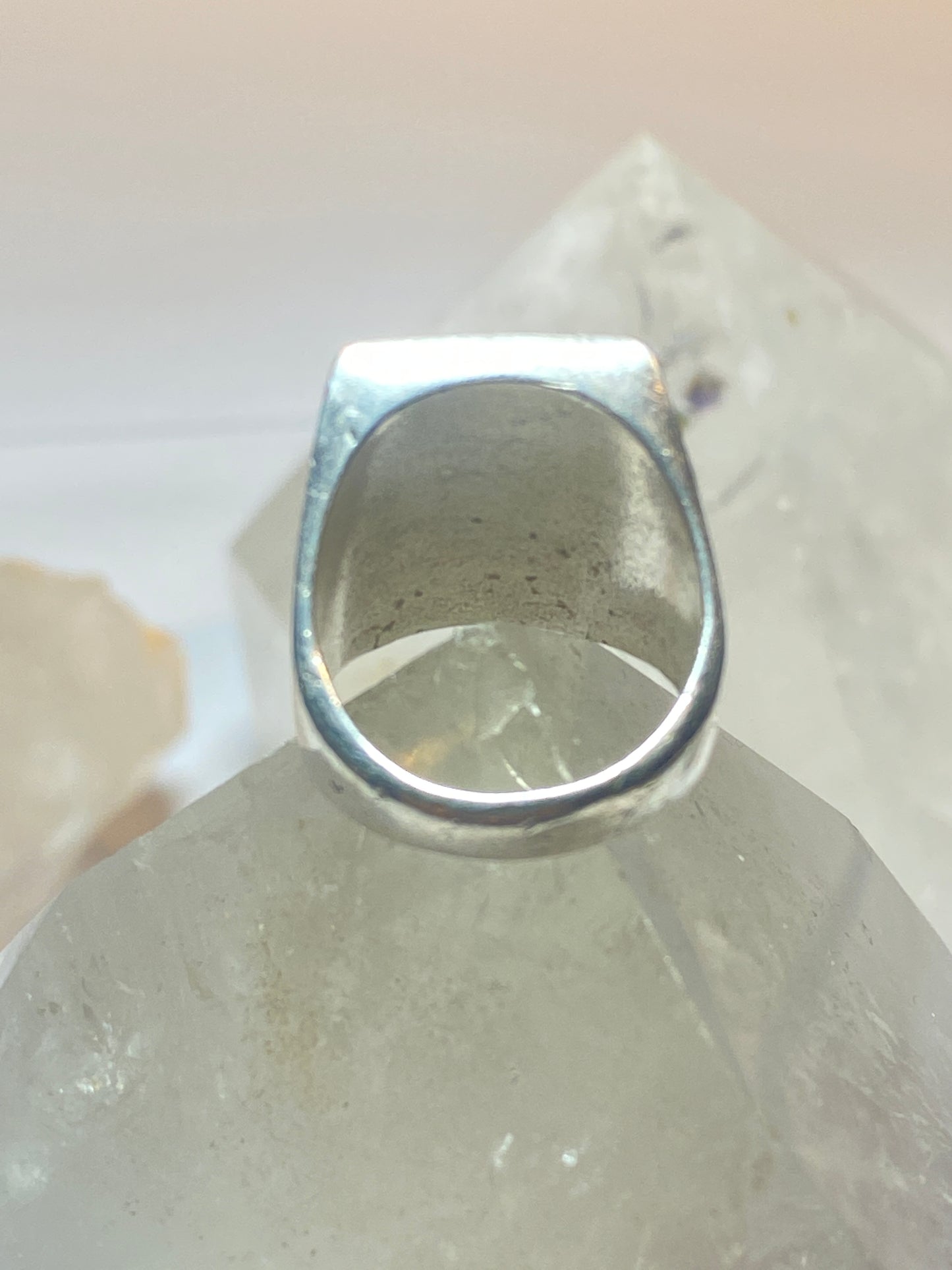 Onyx ring size 7.50  jasper? sterling silver southwest