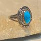 Turquoise ring size 6.50 Navajo southwest sterling silver women