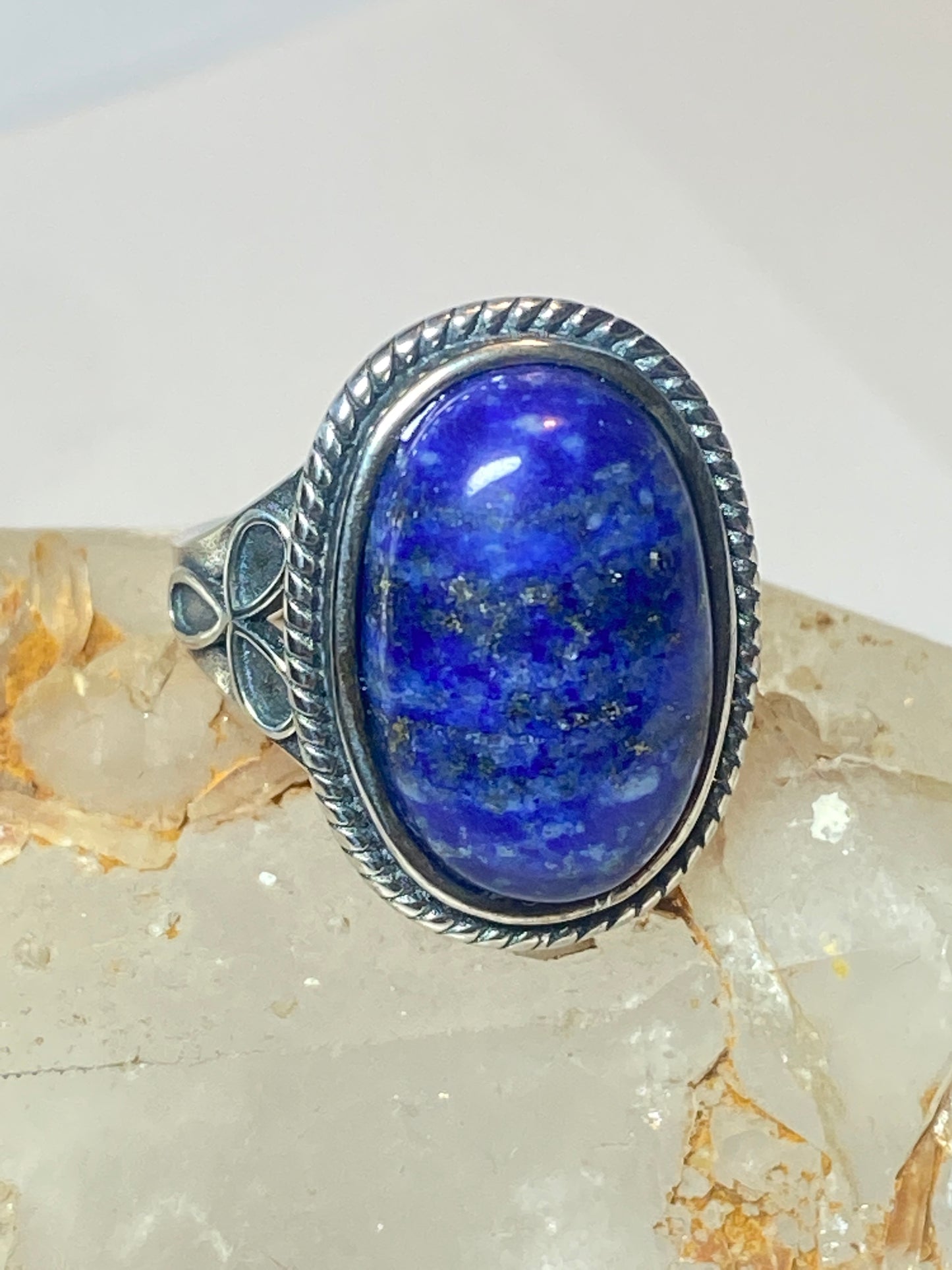 Blue Lapis Lazuli ring size 5.50 southwest  pinky sterling silver women girls