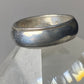 Vintage Plain ring size 4.25 wedding band pinky fine edging  stacker sterling silver G