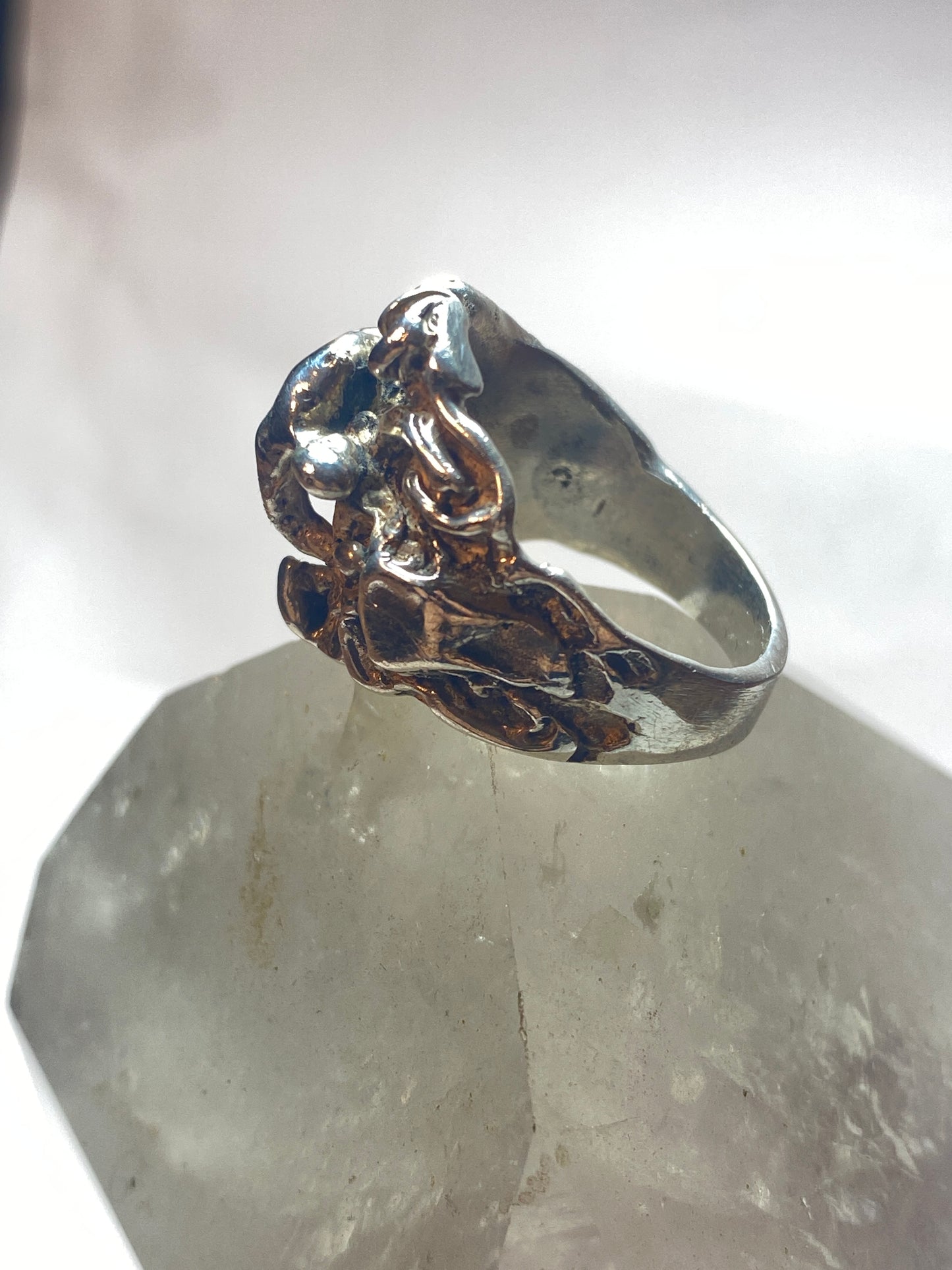 Nude couple ring size 8.75 loving naked band sterling silver women men