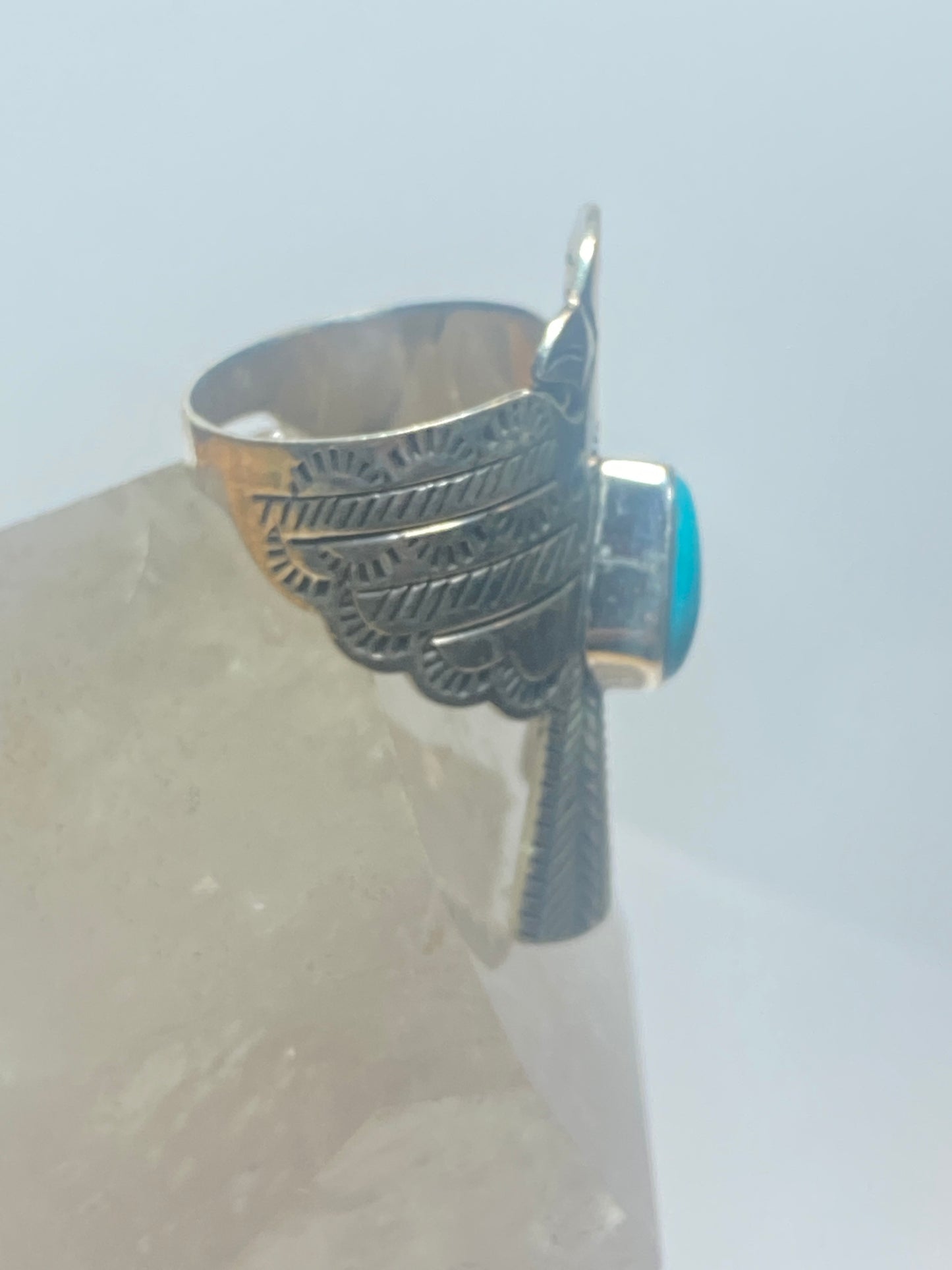 Phoenix ring turquoise Navajo sterling silver women girls