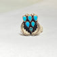 Turquoise ring Navajo southwest Sterling Silver women