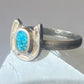 Horseshoe ring Turquoise southwest pinky sterling silver women girls
