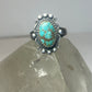 Turquoise ring sterling silver pinky Navajo southwest