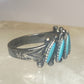 Zuni ring size 5.50 turquoise band petite point pinky sterling silver
