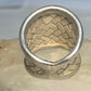 Cigar band size 4.75 woven ring sterling silver women