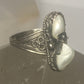 Pearl ring detailed design on band boho  sterling silver women girls
