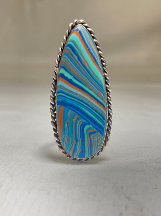 Rainbow Casilica Ring sterling silver women girls