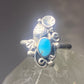 Turquoise Ring  southwest pinky sterling silver women girl ii