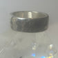 Hammered ring pinky solid  band sterling silver women