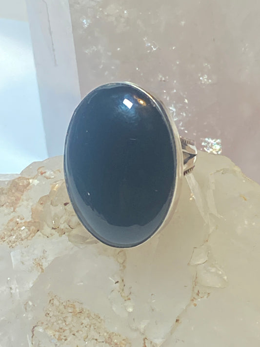 Onyx ring southwest large  sterling silver women girls