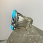 turquoise ring Navajo southwest feathers spiral sterling silver women men
