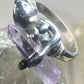 Nude lady ring size 7 with crystal band sterling silver women
