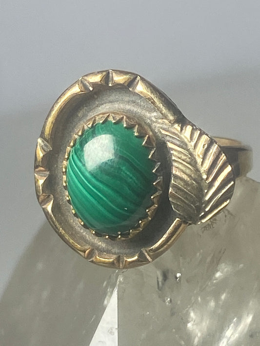 Malachite ring Navajo southwest pinky women girls