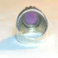 Lavender ring marcasite cigar band chunky sterling silver women girls