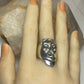 Face ring size 8.75 mask band sterling silver women men