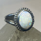 Opal ring southwest pinky Navajo sterling silver