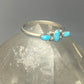 Turquoise ring stacker band southwest sterling silver women girls