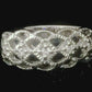 Vintage CZ Ring Cocktail Eternity Sterling Silver Size 9