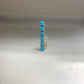 Long Turquoise ring southwest band sterling silver women