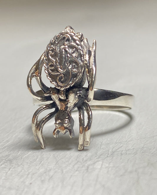 Poison ring scorpion scorpio zodiac band sterling silver