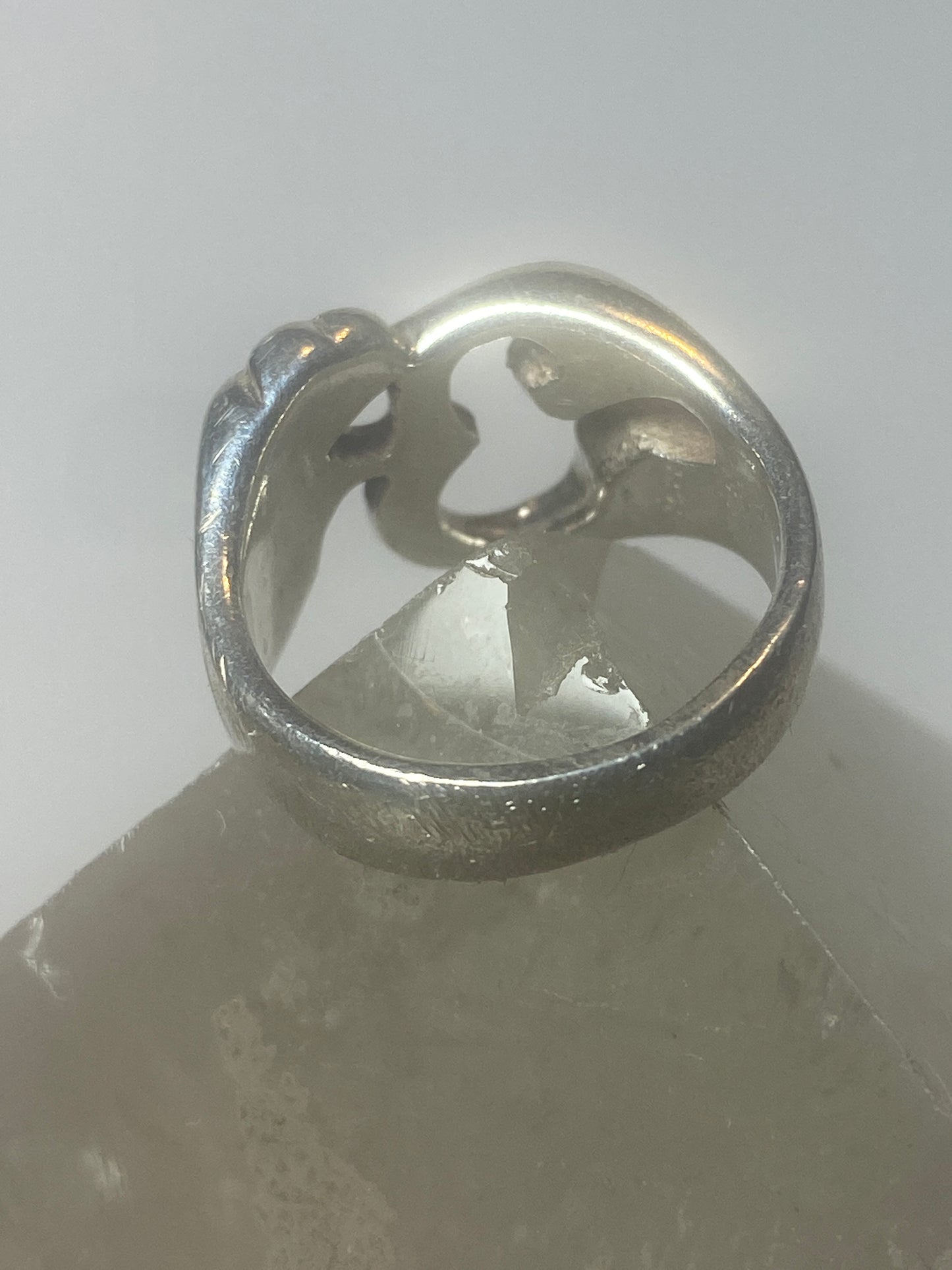 Ohm ring sound off the universe band sterling silver women men
