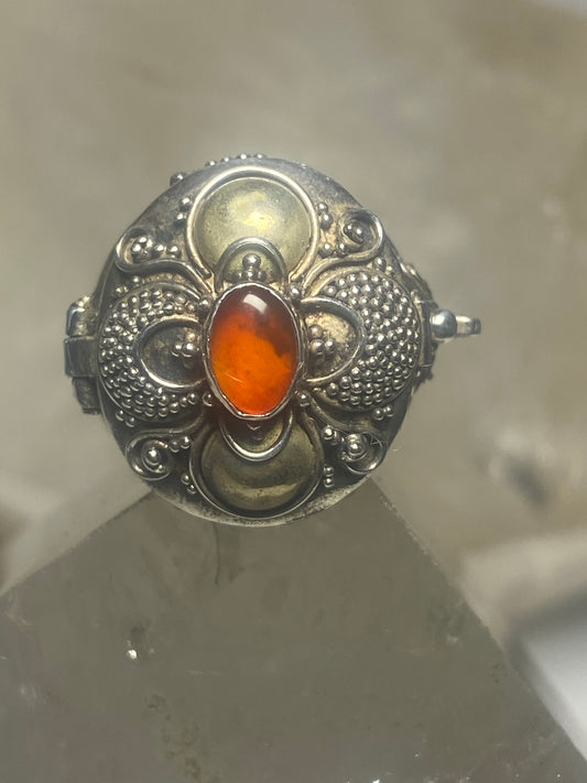 Poison ring boho  sterling silver women