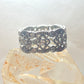 Crystal ring size 6.50 cocktail band sterling silver women girls