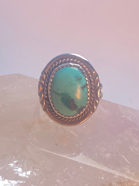 Turquoise ring size 6 Navajo southwest sterling silver women girls
