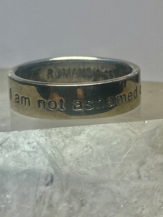 I am not ashamed of the gospel ring ring religious band