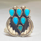 Turquoise ring Navajo southwest Sterling Silver women