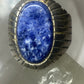 Blue Lapis? sodalite ring size 12.75 southwest sterling silver women men