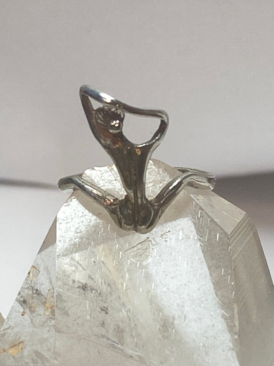 Naked lady ring size 7 nude woman band sterling silver women