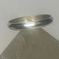 Plain ring wedding band stacker sterling silver women men v
