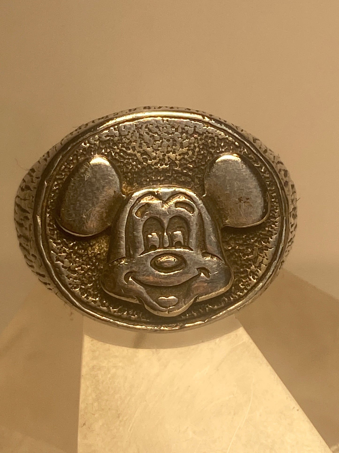 Mickey Mouse ring Walt Disney Productions band  sterling silver women