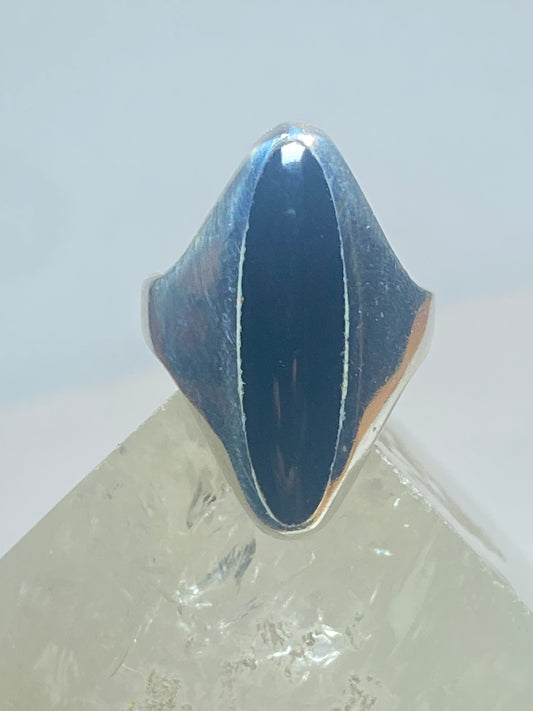 Long onyx ring southwest sterling silver women girls