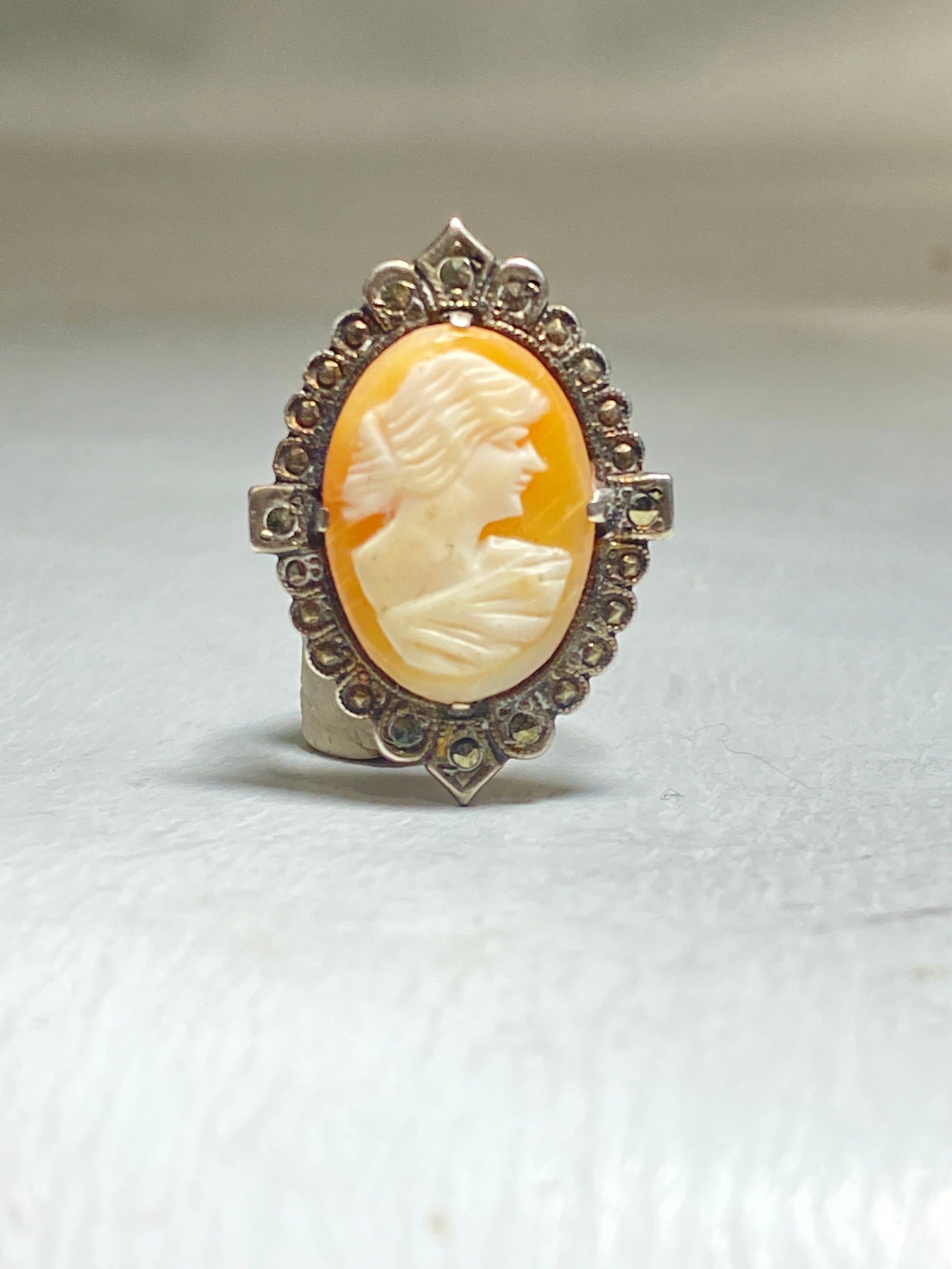 Cameo Lady Ring/ Solid Sterling Silver/ Black & White Silhouette Floral  Filigree Edwardian Revival Jewelry custom Made Design70 - Etsy | Antique  filigree jewelry, Women rings, Silver fashion